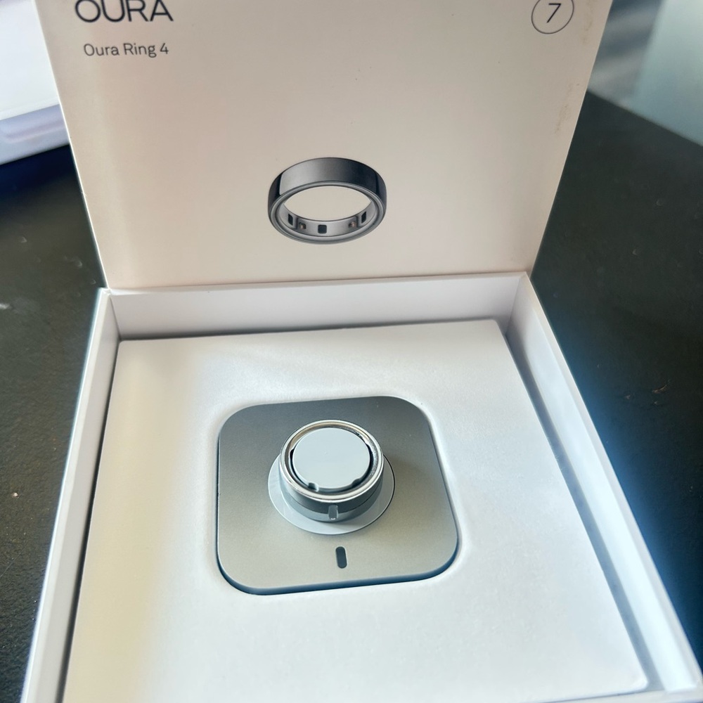 Oura Ring 4 in Shiny Silver